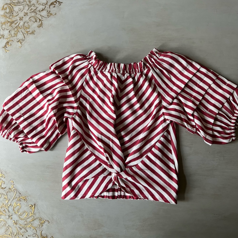 Girls Habitual puffy sleeved top